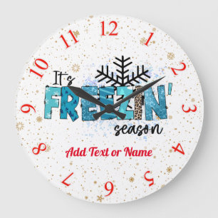Freezing Season Customise Large Clock