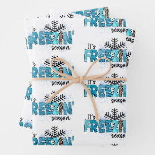 Freezing Season Customise Wrapping Paper Sheet