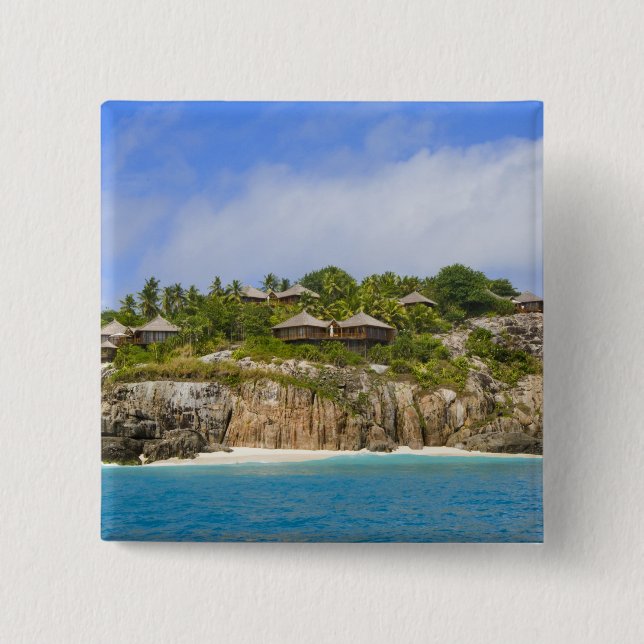 Fregate Island Resort (PR) 15 Cm Square Badge (Front)
