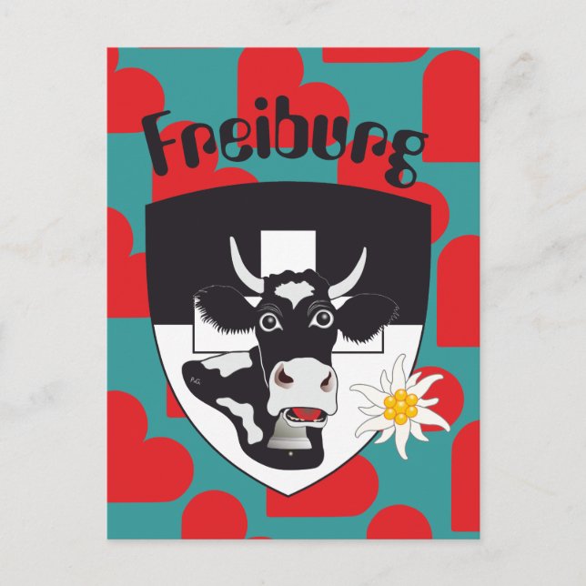 Freiburg / Fribourg Schweiz Suisse Postkarte Postcard (Front)