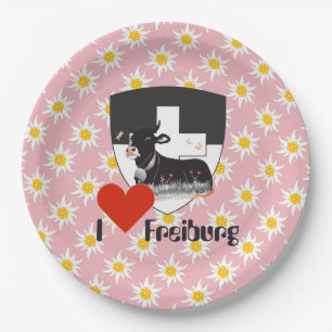 Freiburg - Fribourg - Schweiz - Suisse Teller Paper Plate