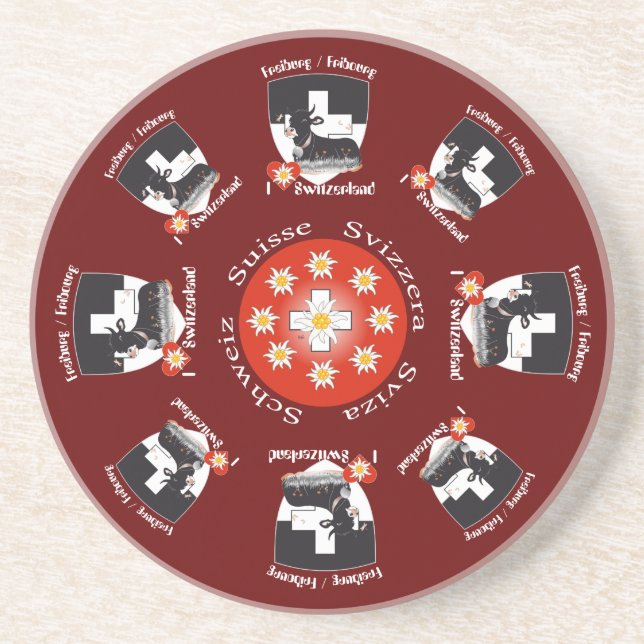 Freiburg - Fribourg - Schweiz - Suisse Untersetzer Coaster (Front)