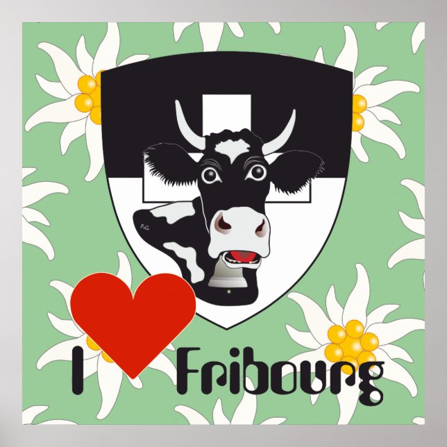 Freiburg Fribourg Switzerland Suisse Poster (Front)