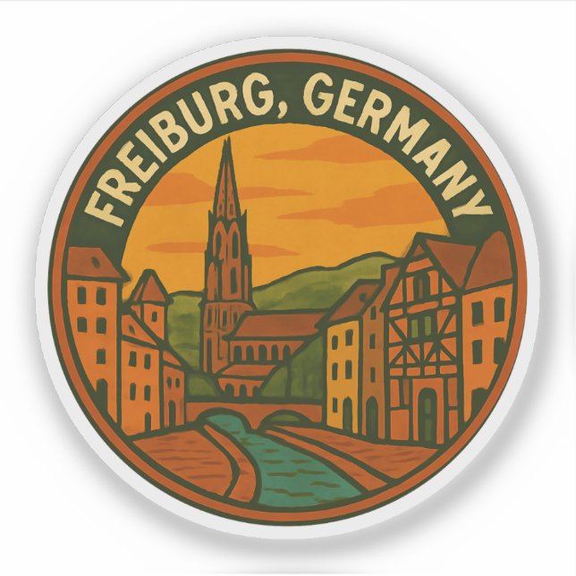 Freiburg Germany Cityscape (Front)