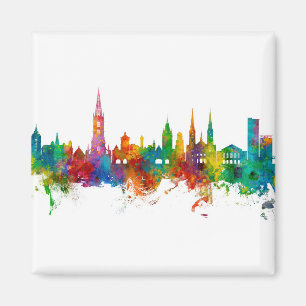 Freiburg Germany Skyline Magnet