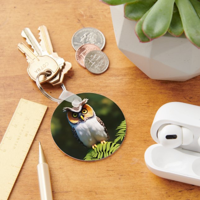 Freida The Screech Owl, Keyring (Desk)