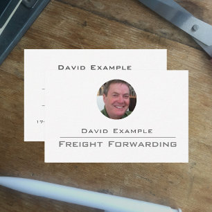 Freight Forwarding with Photo of Holder Business Card