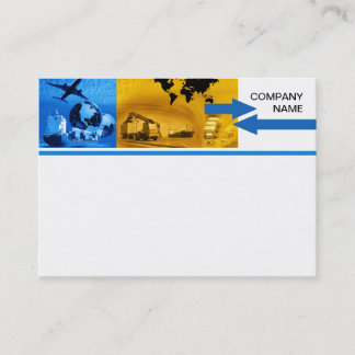 Freight Logistics Template Business Card Duo