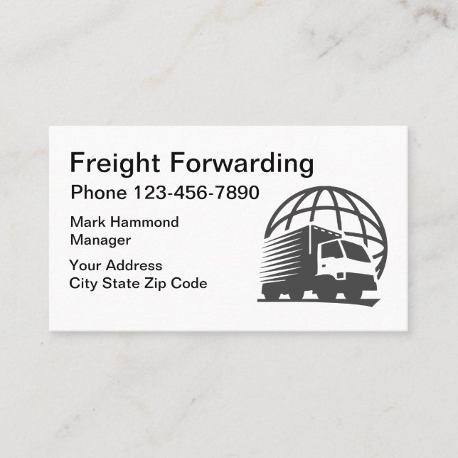 Freight Shipping Business Card (Front)