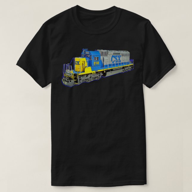 Freight Train CSX Engine T-Shirt (Design Front)