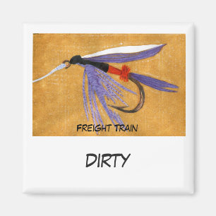 "Freight Train" Dish Washer Status Magnet
