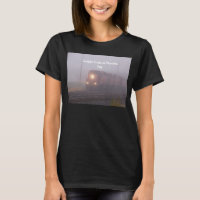 Freight Train Running in Morning Fog T-shirt