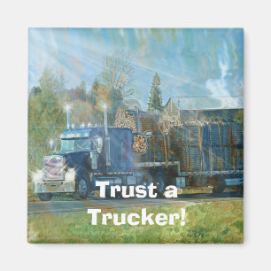 FREIGHT TRUCK BIG RIG TRUCKERS Gifts Magnet