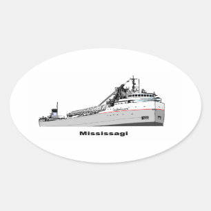 Freighter Mississagi Oval Sticker
