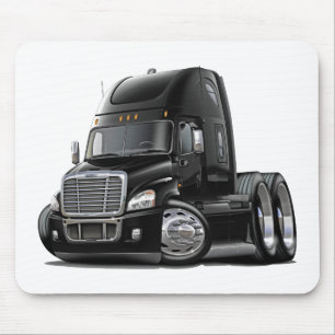 Freightliner Cascadia Black Truck Mouse Pad