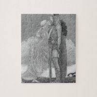 Freja and Svipdag by John Bauer