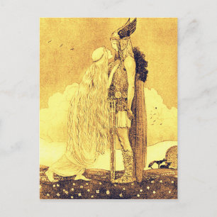 Freja and Svipdag by John Bauer Postcard