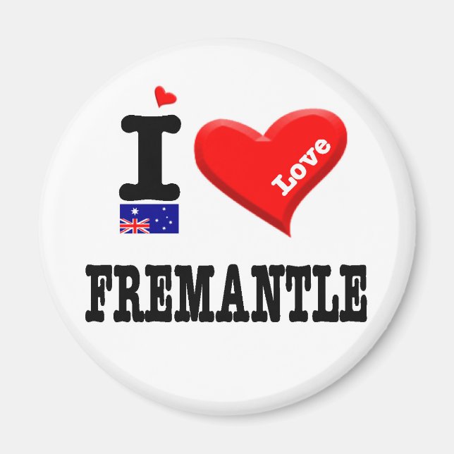 FREMANTLE - I Love Magnet (Front)
