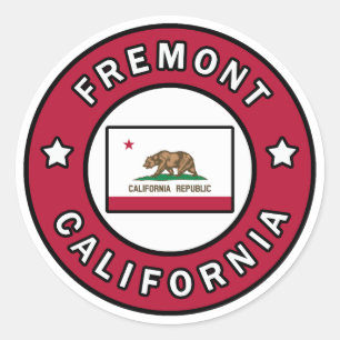 Fremont California Classic Round Sticker