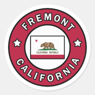 Fremont California Classic Round Sticker