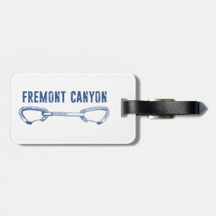 Fremont Canyon Wyoming Rock Climbing Quickdraw Luggage Tag