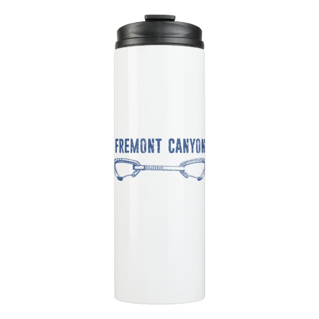 Fremont Canyon Wyoming Rock Climbing Quickdraw Thermal Tumbler (Front)