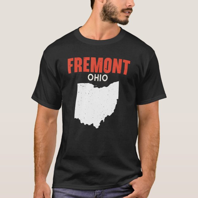 Fremont Ohio USA State America Travel Ohioan T-Shirt (Front)