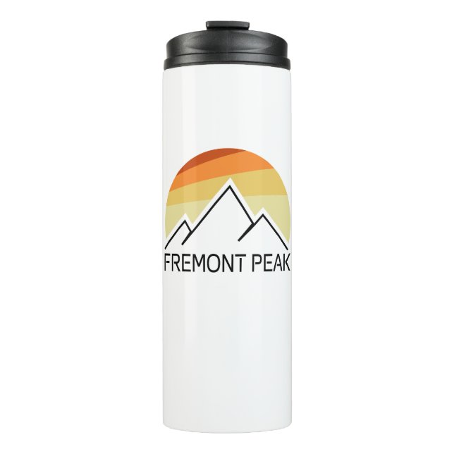 Fremont Peak Wyoming Retro Thermal Tumbler (Front)