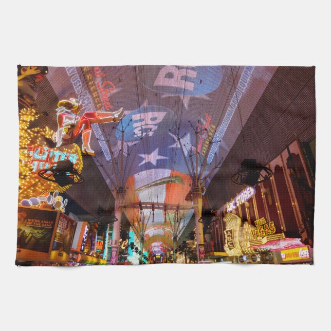 Fremont Street Experience Tea Towel (Horizontal)
