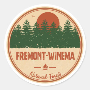 Fremont-Winema National Forest Classic Round Sticker
