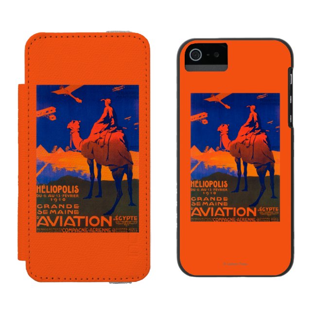 French Airline Promotional Poster Incipio iPhone Wallet Case (Side by Side)