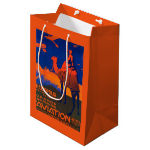 French Airline Promotional Poster Medium Gift Bag