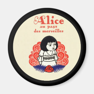 French Alice Book Cover Magnet