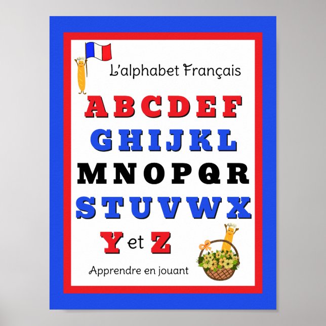 French Alphabet Kids  Poster (Front)