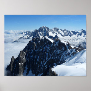 French Alps Chamonix area Poster
