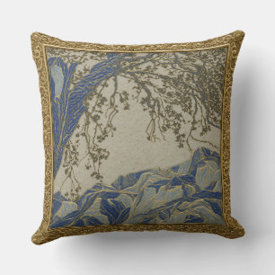 French Alps Gold Silver + Lapis Cushion