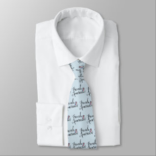 French American Entwined Hearts Tie