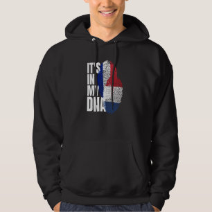 French And Netherlands Mix DNA Heritage Flag Hoodie