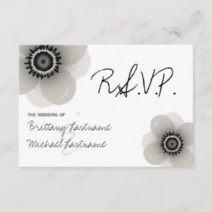 French Anemone Wedding RSVP
