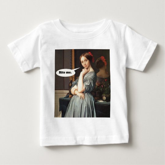 French Aristocrat Says: Bite Me Baby T-Shirt