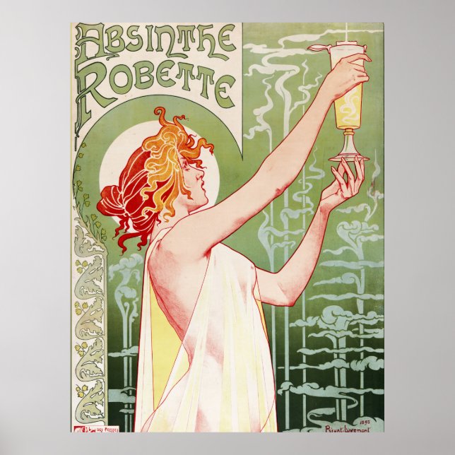 French art nouveau poster "absinthe Robette" (Front)
