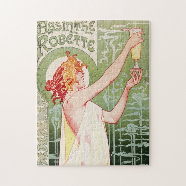 French art nouveau poster "absinthe Robette" Jigsaw Puzzle (Vertical)