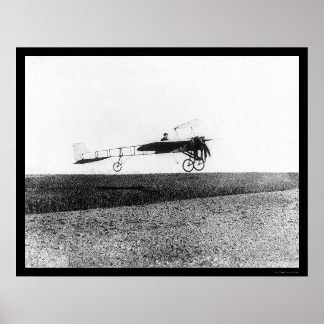 French Aviator Louis Bleriot 1909 Poster (Front)