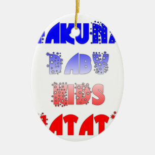 French Baby Kids Hakuna Matata.png Ceramic Ornament