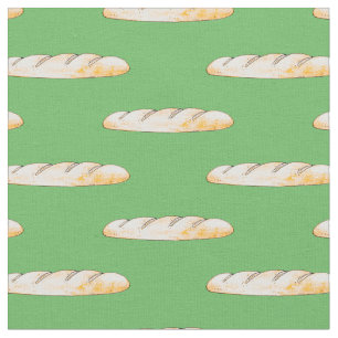 French baguette bread fabric