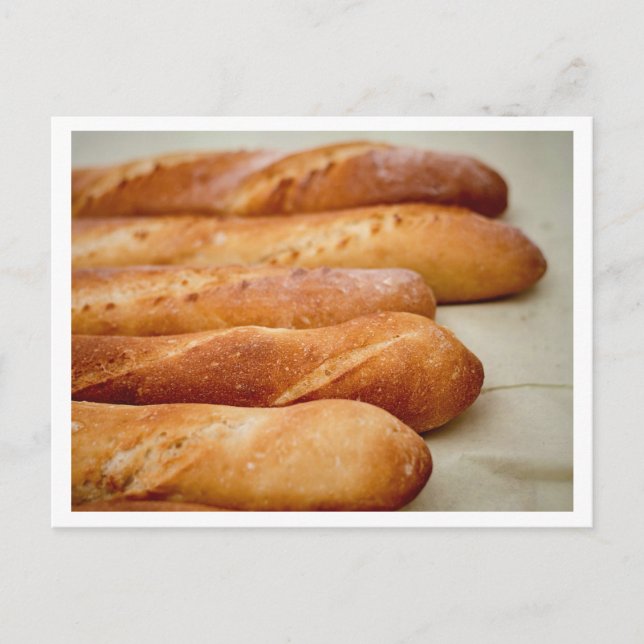French Baguette Bread Photo Postcard (Front)