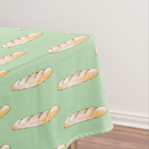 French baguette bread tablecloth