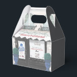 French Bakery Cafe Patisserie Black Favour Box<br><div class="desc">This cute french cafe/bakery/patisserie favour box features a french patisserie/bakery/cafe storefront in black. Perfect for birthdays,  baby showers,  bridal showers,  weddings and any occasions. Personalise for your needs. You can find more matching products at my store.</div>