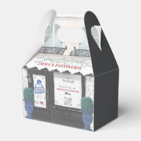 French Bakery Cafe Patisserie Black Favour Box