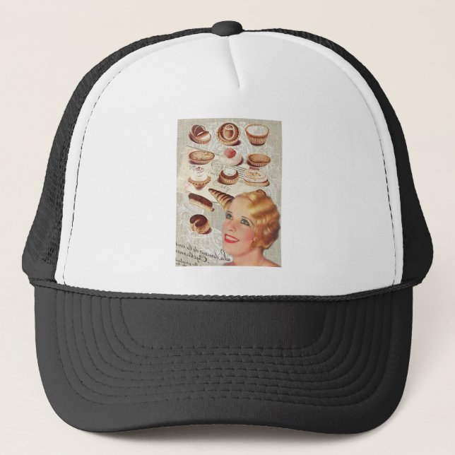french bakery cupcake pastry desserts trucker hat (Front)